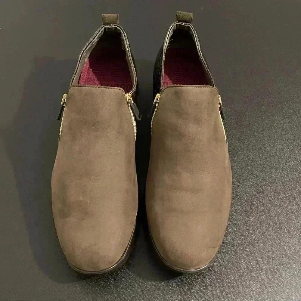 Munro Kit Loafers Neutral Brown Leather Comfort Casual Classic 10 Wide - Picture 5 of 11